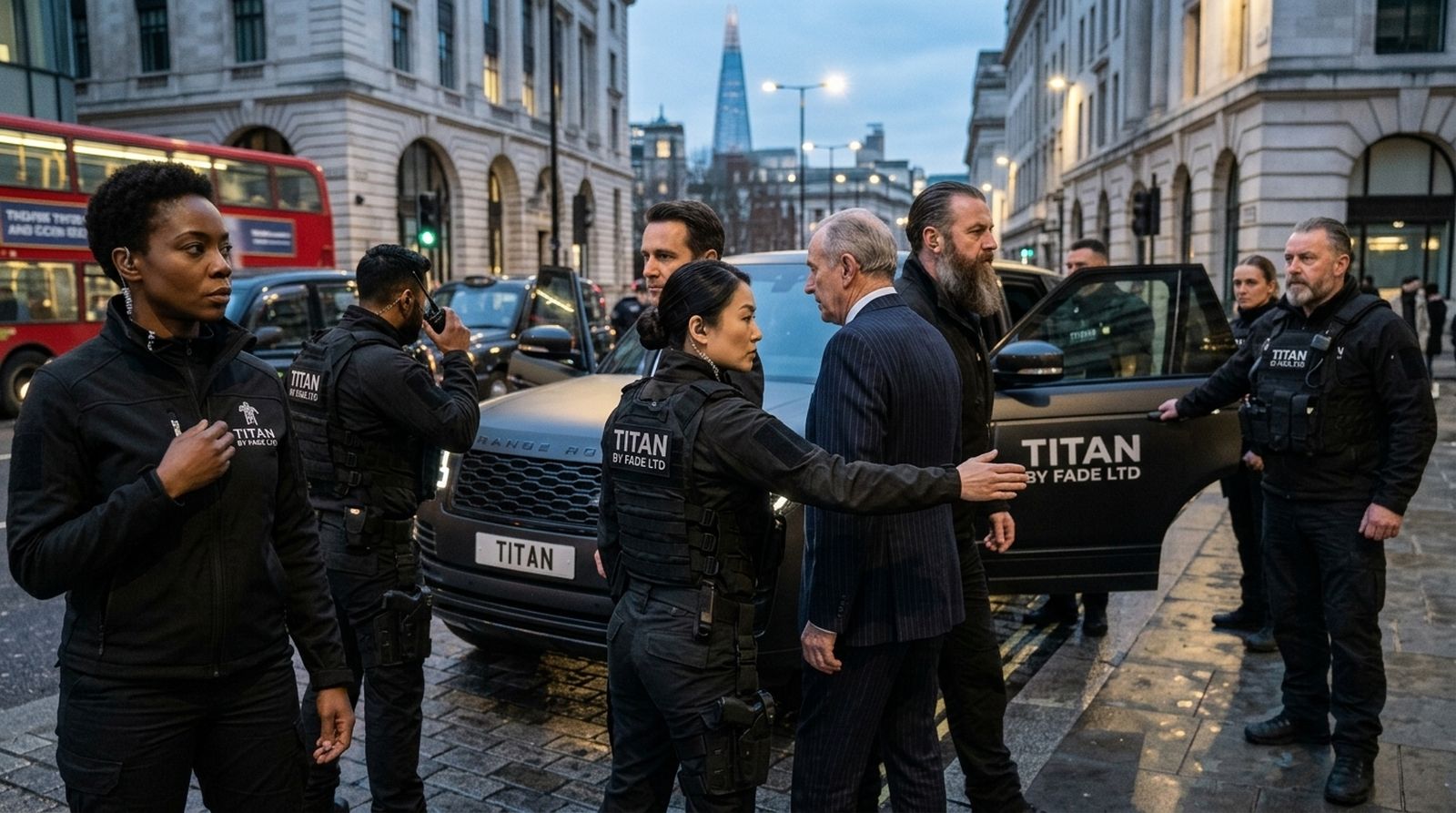 The Titans by Fàdé team on duty in Central London